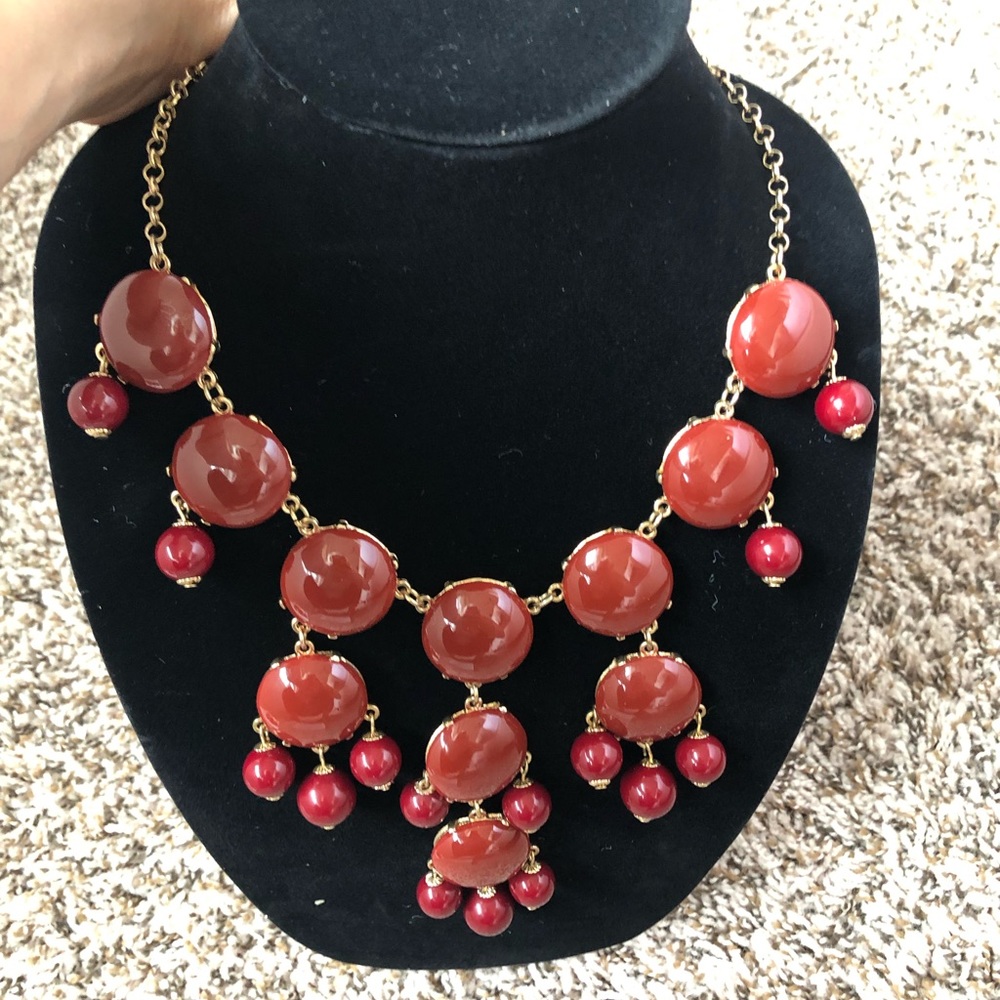 Ily Couture burgundy bubble necklace